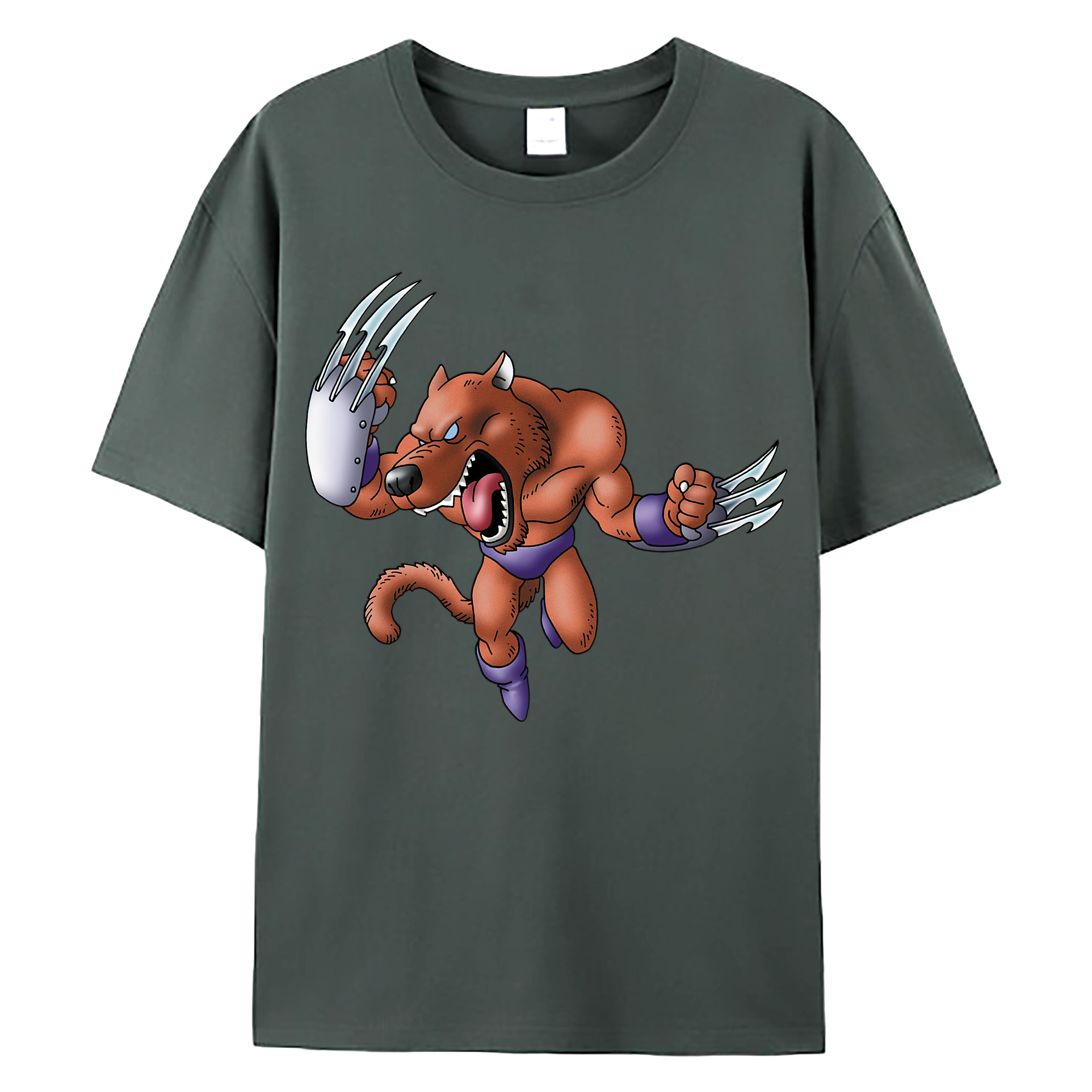 （画像用） ドラゴンクエスト Doragon Kuesuto Dragon Quest 綿100％ メンズ半袖Tシャツ｜肌触りやわらか＆通気性